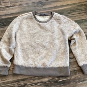 Theory Women’s Faux Fur Pullover Sweater Size S